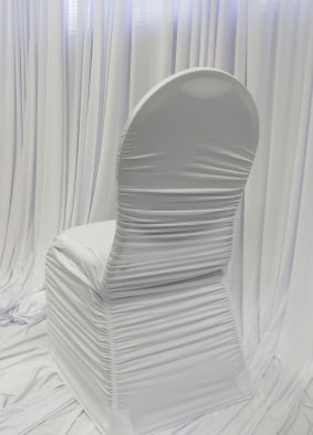 Spandex Chair Cover — White