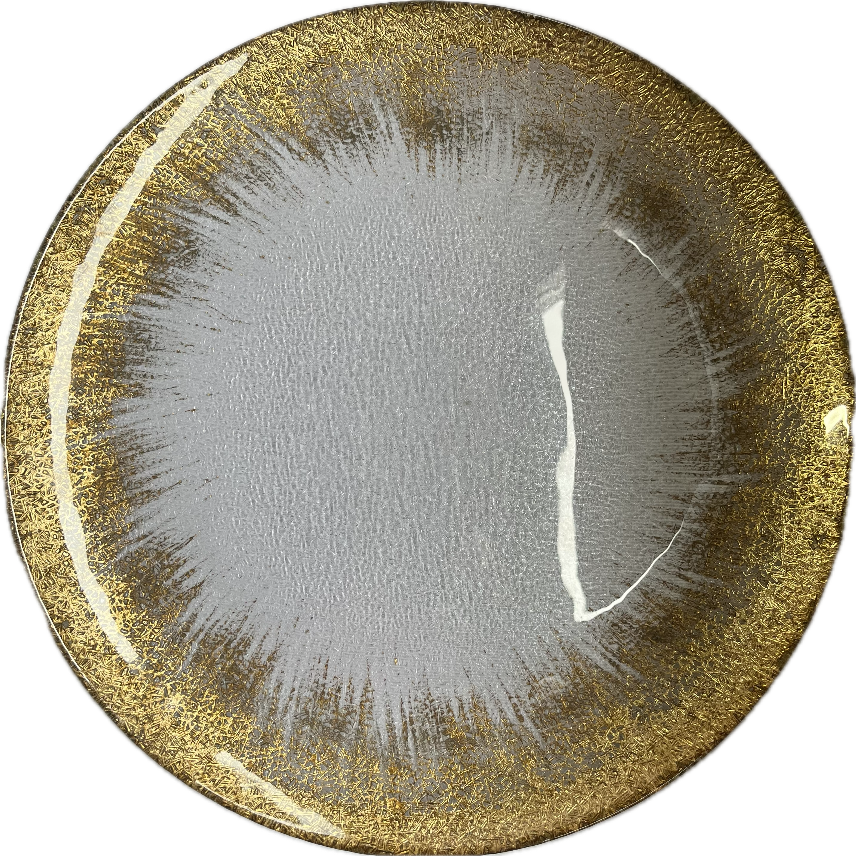 Gold Foil Glass Charger