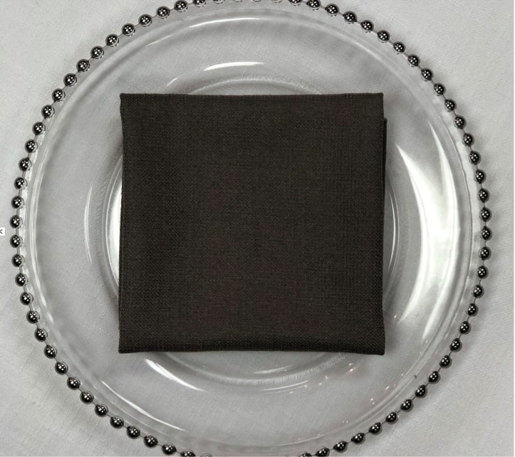 Flat napkin fold