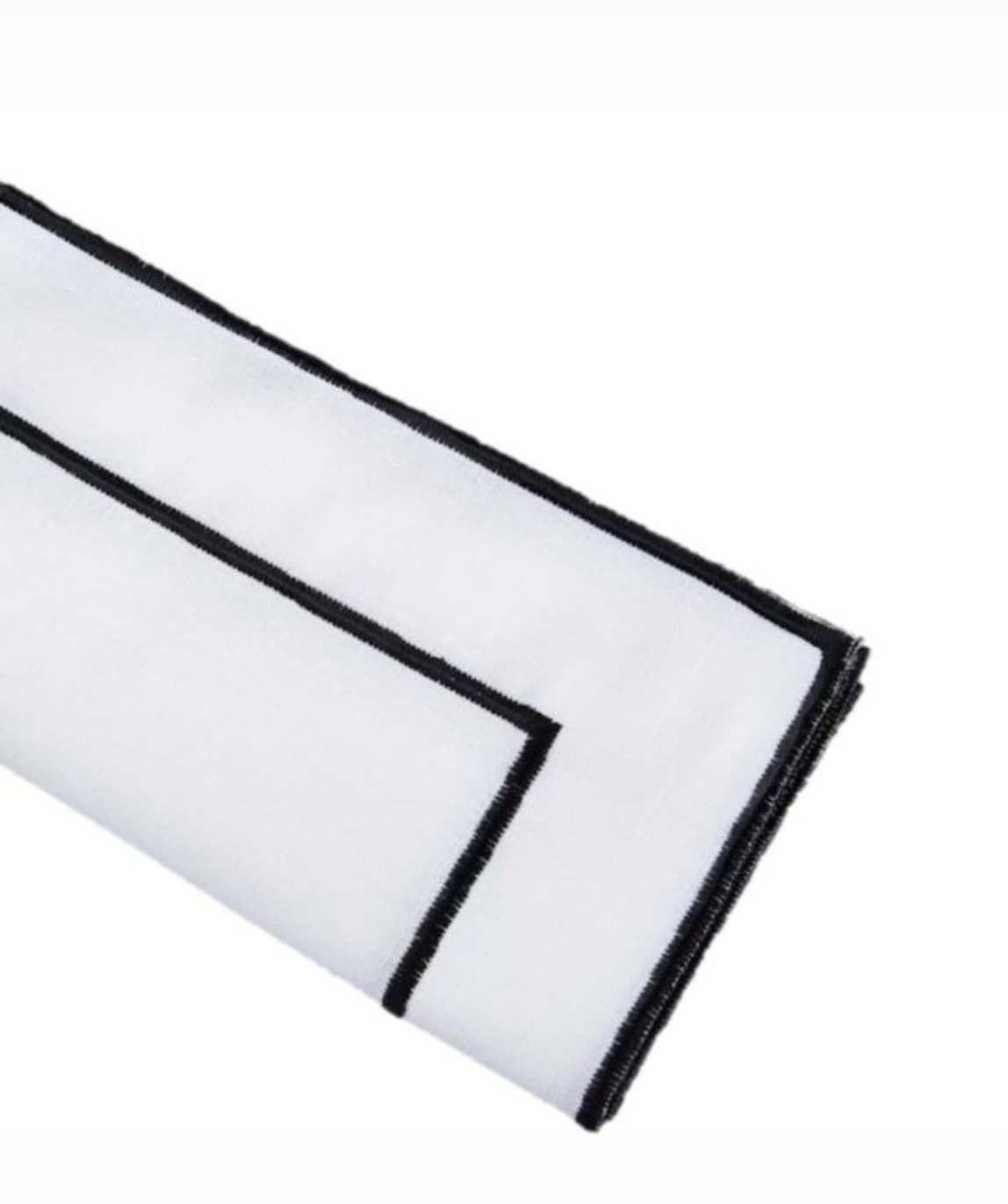 Black Trim trim detail napkin