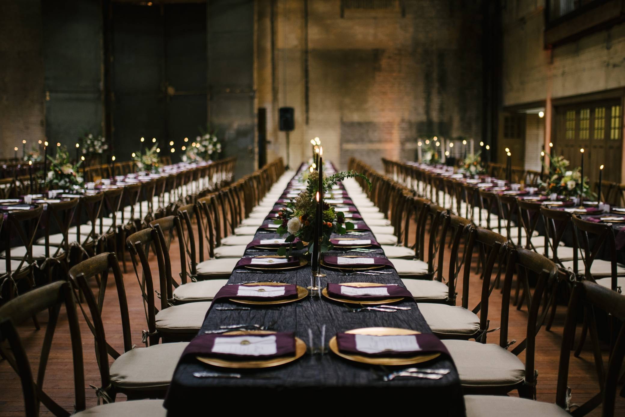 Grand wedding reception with LUXE rentals